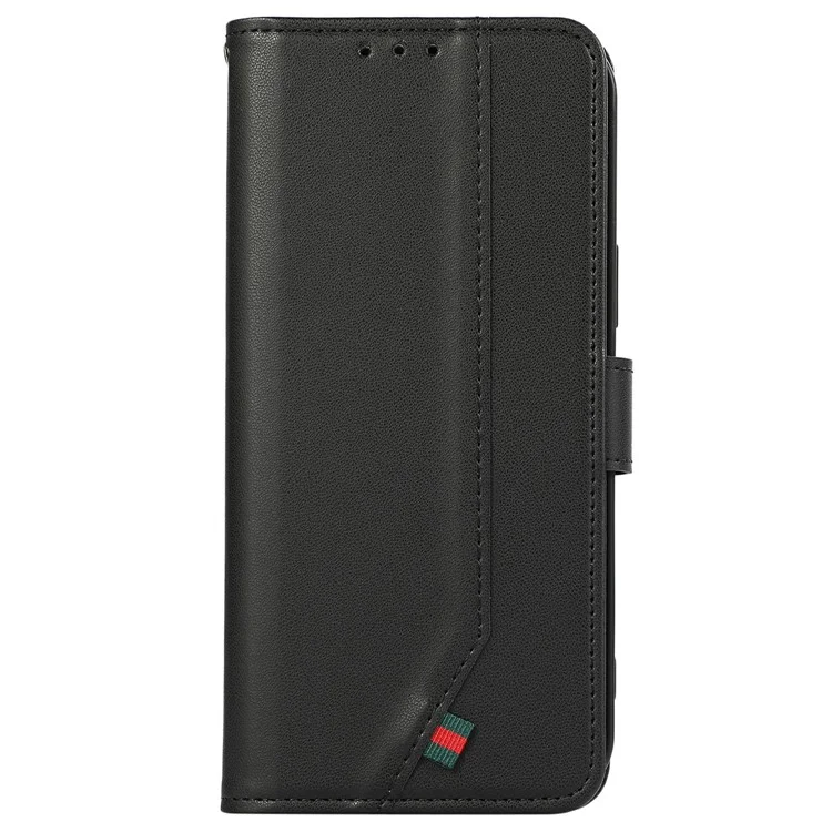 Чехол для iPhone 17 Pro Max с блокировкой RFID, кожаный, откидной - Черный