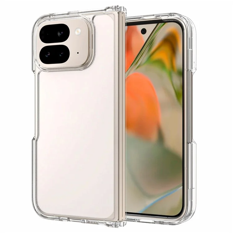 Чехол для Google Pixel 10 Pro Fold из ТПУ + акрила, прозрачный, с интегрированным дизайном