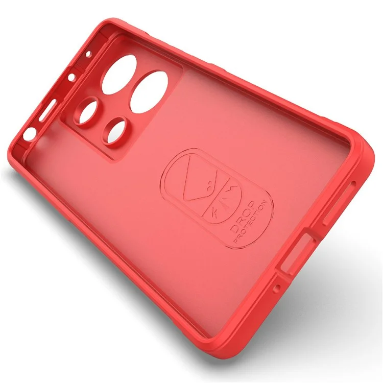 Funda Xiaomi Redmi Note 14S 4G Antideslizante de TPU Suave Resistente para Teléfono - Rojo