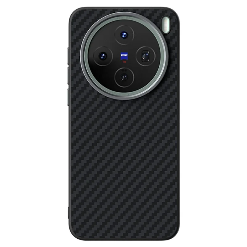 ABEEL For vivo X200s 5G Case Compatible with MagSafe Carbon Fiber Texture Back Cover - Black