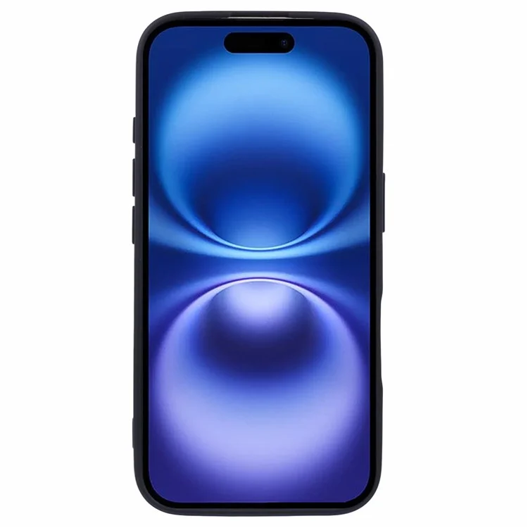 Acquisto all'ingrosso per Cover iPhone 16 con Bordi Dritti in TPU Morbido Opaco - Nero