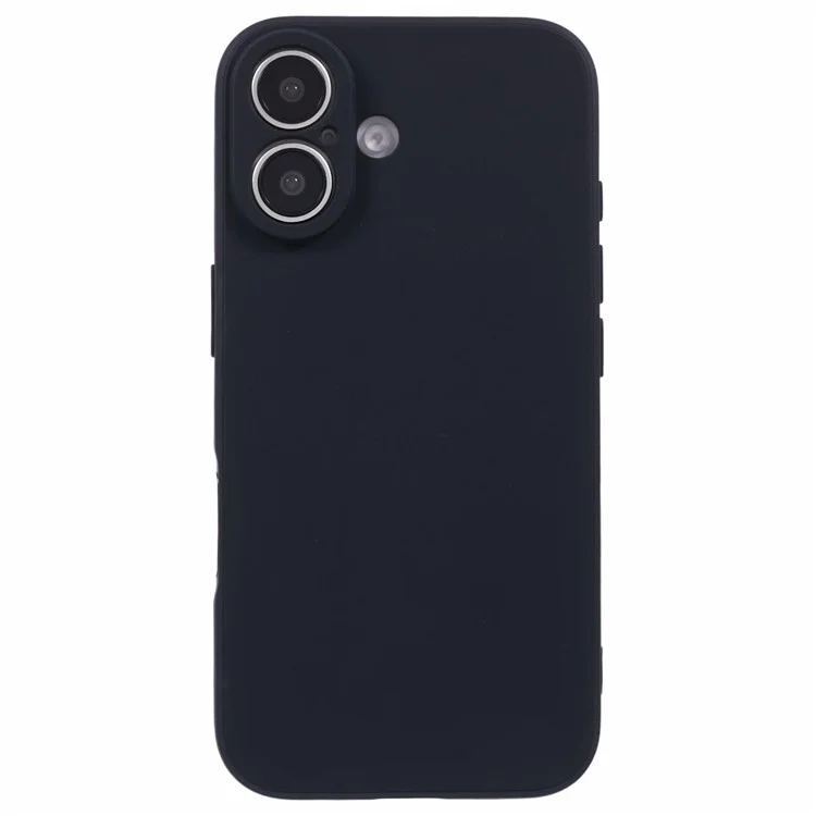 Acquisto all'ingrosso per Cover iPhone 16 con Bordi Dritti in TPU Morbido Opaco - Nero