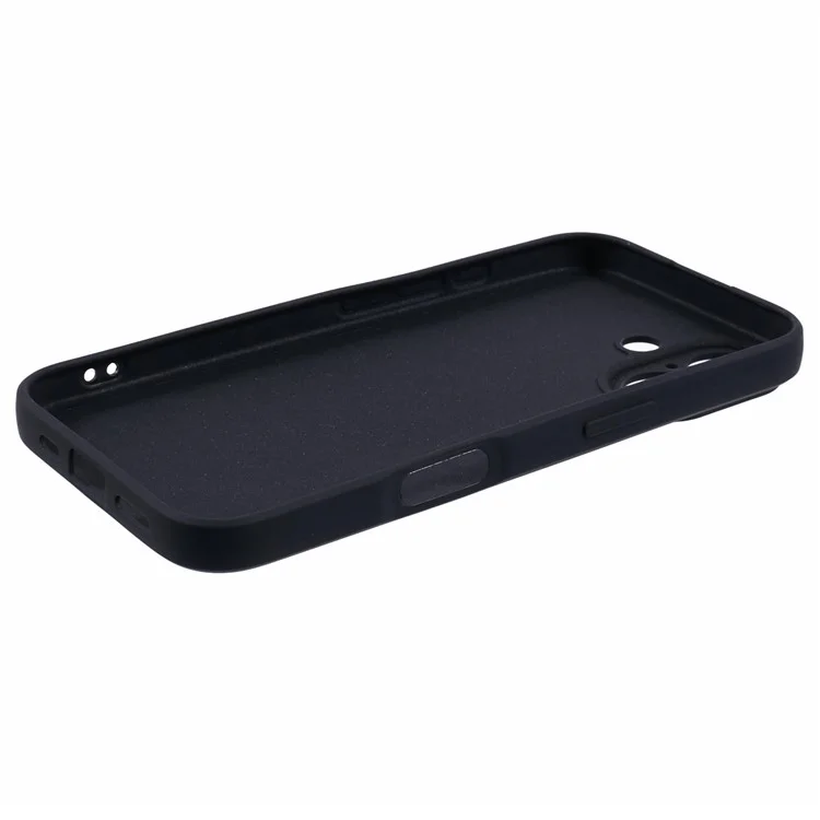 Acquisto all'ingrosso per Cover iPhone 16 con Bordi Dritti in TPU Morbido Opaco - Nero