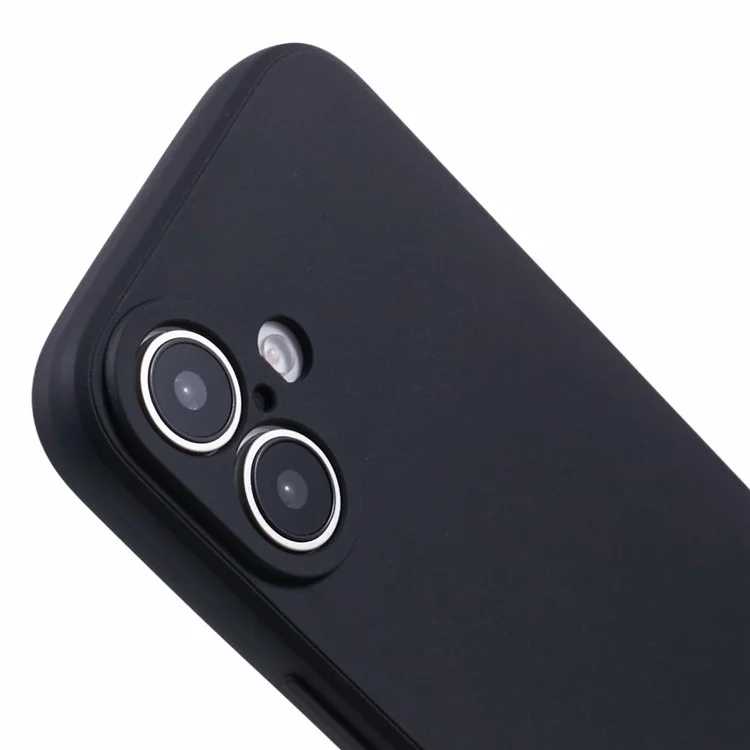 Acquisto all'ingrosso per Cover iPhone 16 con Bordi Dritti in TPU Morbido Opaco - Nero