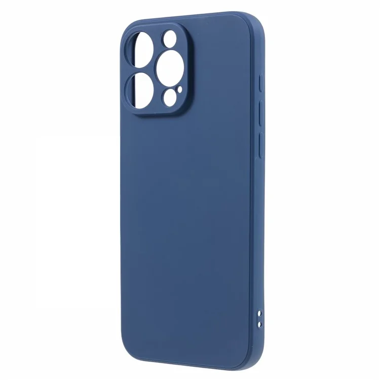 Оптовая покупка Чехла для iPhone 15 Pro Max с прямыми краями, мягкий TPU матовый задний чехол - Сапфировый
