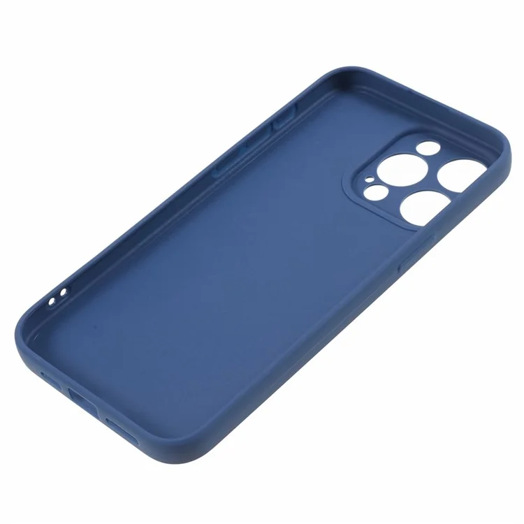 Оптовая покупка Чехла для iPhone 15 Pro Max с прямыми краями, мягкий TPU матовый задний чехол - Сапфировый