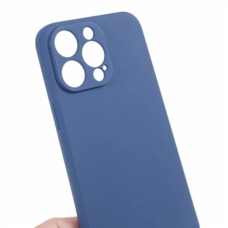 Оптовая покупка Чехла для iPhone 15 Pro Max с прямыми краями, мягкий TPU матовый задний чехол - Сапфировый