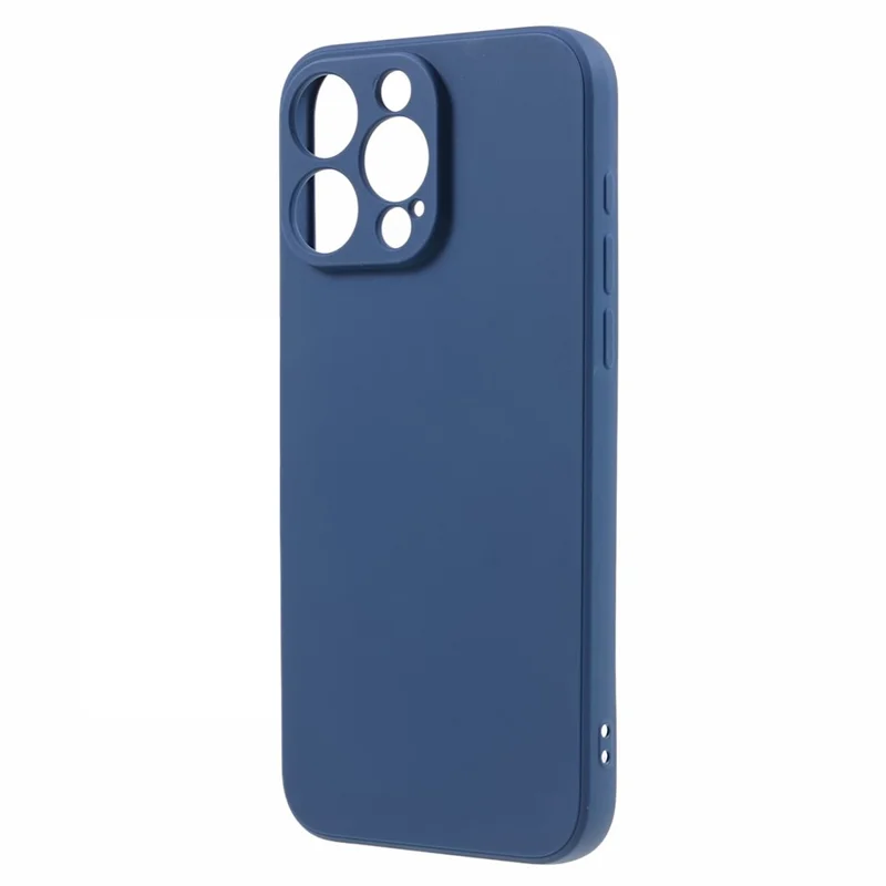 Оптовая закупка Чехла для iPhone 14 Pro Max с прямыми краями, мягкий ТПУ матовый задний чехол - Сапфировый