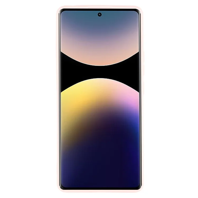 Bulk Purchasing For Xiaomi Redmi Note 14 Pro 5G Case Straight Edge Soft TPU Matte Phone Back Cover - Pink