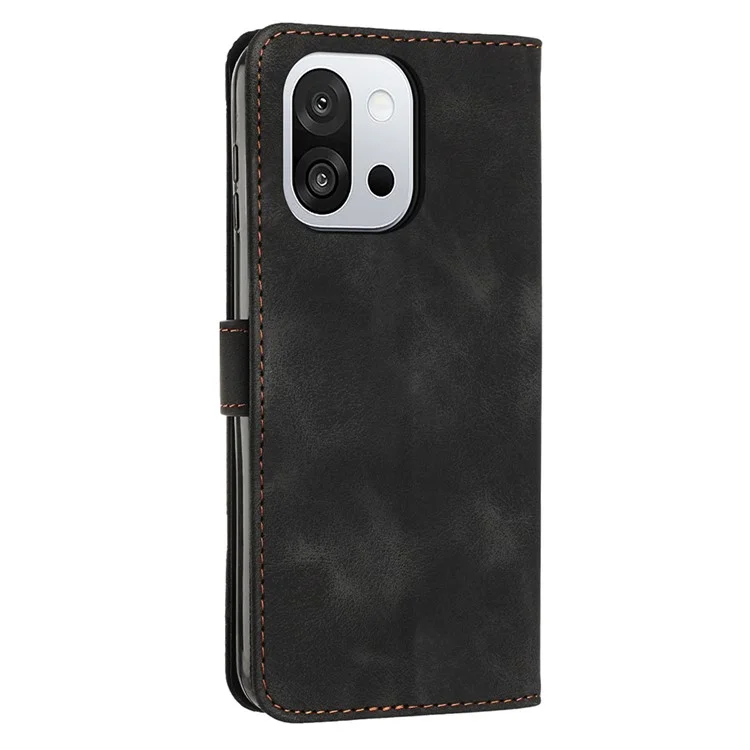 Leather Case for OnePlus 13T 5G Imprinted Triangle Phone Cover - Black