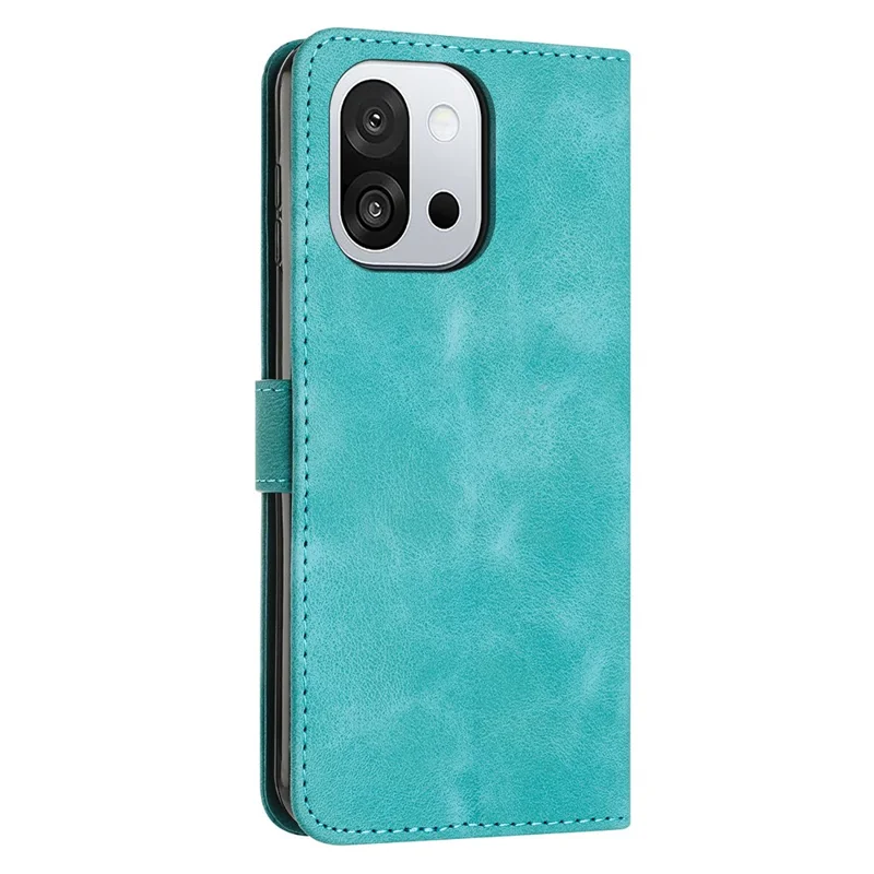 Leather Case for OnePlus 13T 5G Imprinted Triangle Phone Cover - Green