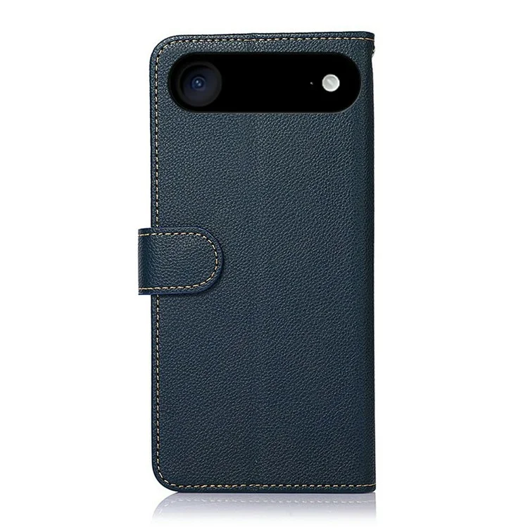 KHAZNEH For iPhone 17 Air Case RFID Blocking Wallet PU Leather Phone Cover - Blue