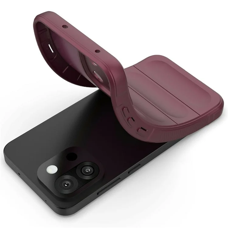 Funda para OnePlus 13T 5G Antigolpes de TPU Suave Resistente para Parte Trasera del Teléfono - Rojo Vino