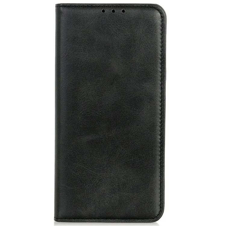 For iPhone 17 Air Case Split Leather Flip Wallet Phone Cover - Black