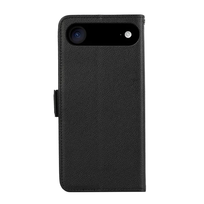 ABEEL For iPhone Air Case Litchi Texture Leather RFID Blocking Phone Cover - Black