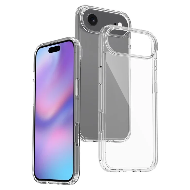 Coque iPhone 17 Air Clear Transparente TPU + Acrylique Antichoc Protection Arrière