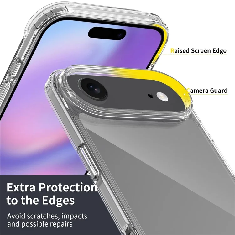 Coque iPhone 17 Air Clear Transparente TPU + Acrylique Antichoc Protection Arrière