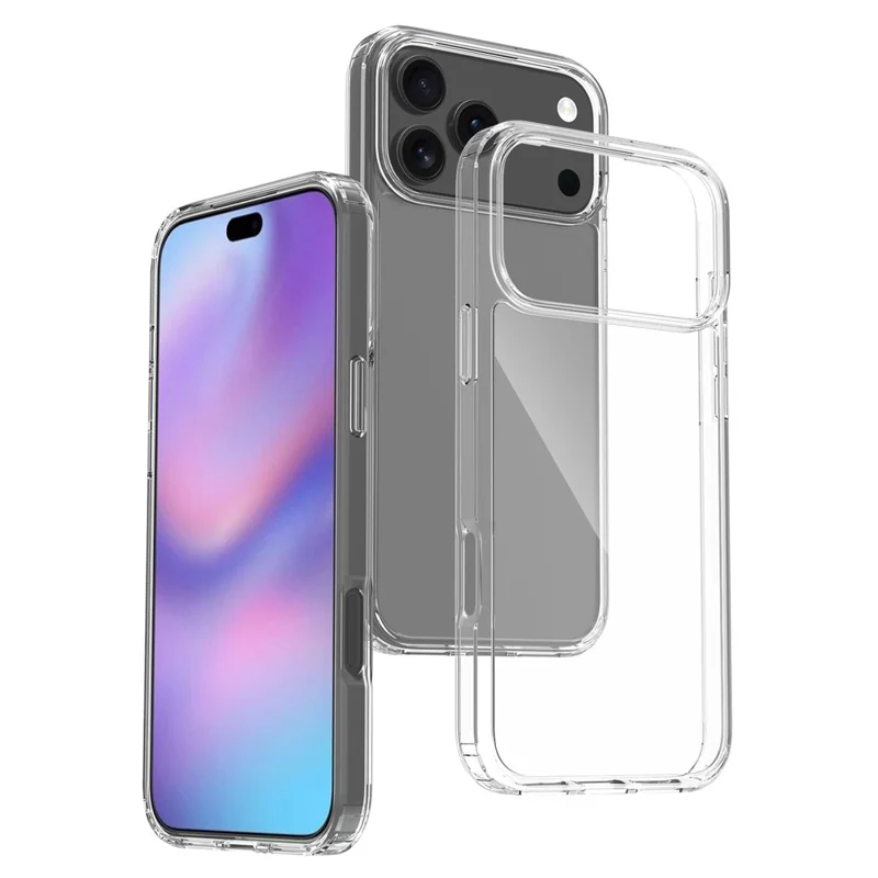 Чехол для iPhone 17 Pro Max прозрачный, противоударный, из ТПУ и акрила