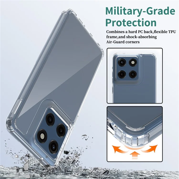 For Motorola Moto G Stylus 5G (2025)  /  Edge 60 Stylus 5G Clear Case TPU + Acrylic Shockproof Phone Back Cover