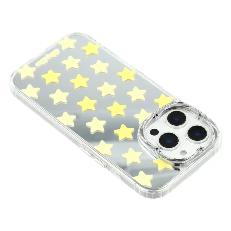 For iPhone 16 Pro Max Case Star Mirror Series TPU + Acrylic Phone Back Cover
