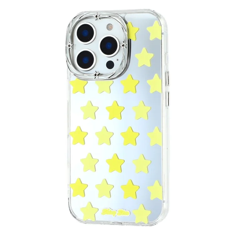 For iPhone 16 Pro Case Star Mirror Series TPU + Acrylic Phone Back Cover