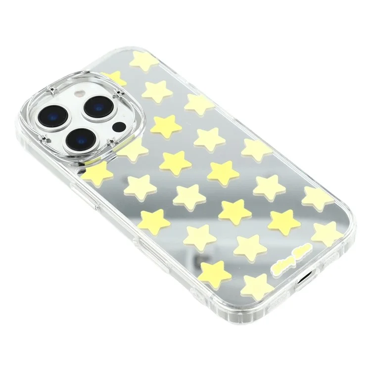 For iPhone 16 Pro Case Star Mirror Series TPU + Acrylic Phone Back Cover