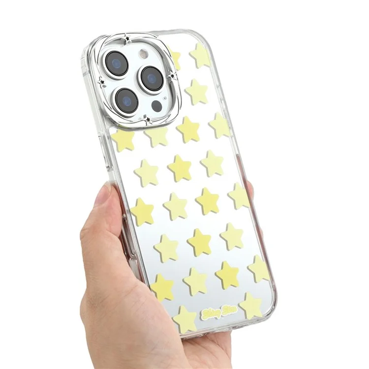 For iPhone 16 Pro Case Star Mirror Series TPU + Acrylic Phone Back Cover