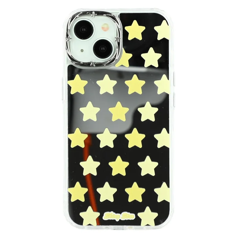 Cover per iPhone 15 Serie Star Mirror TPU + Custodia Posteriore in Acrilico