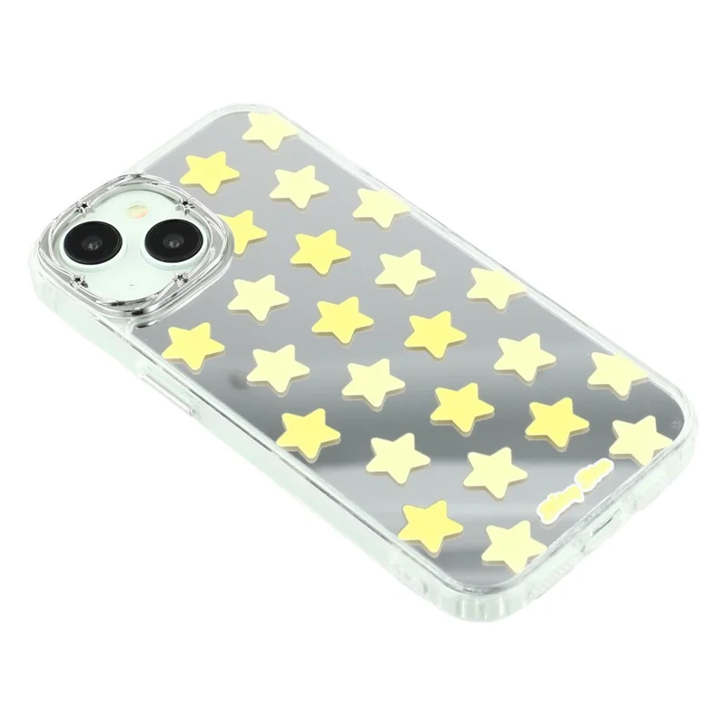Cover per iPhone 15 Serie Star Mirror TPU + Custodia Posteriore in Acrilico