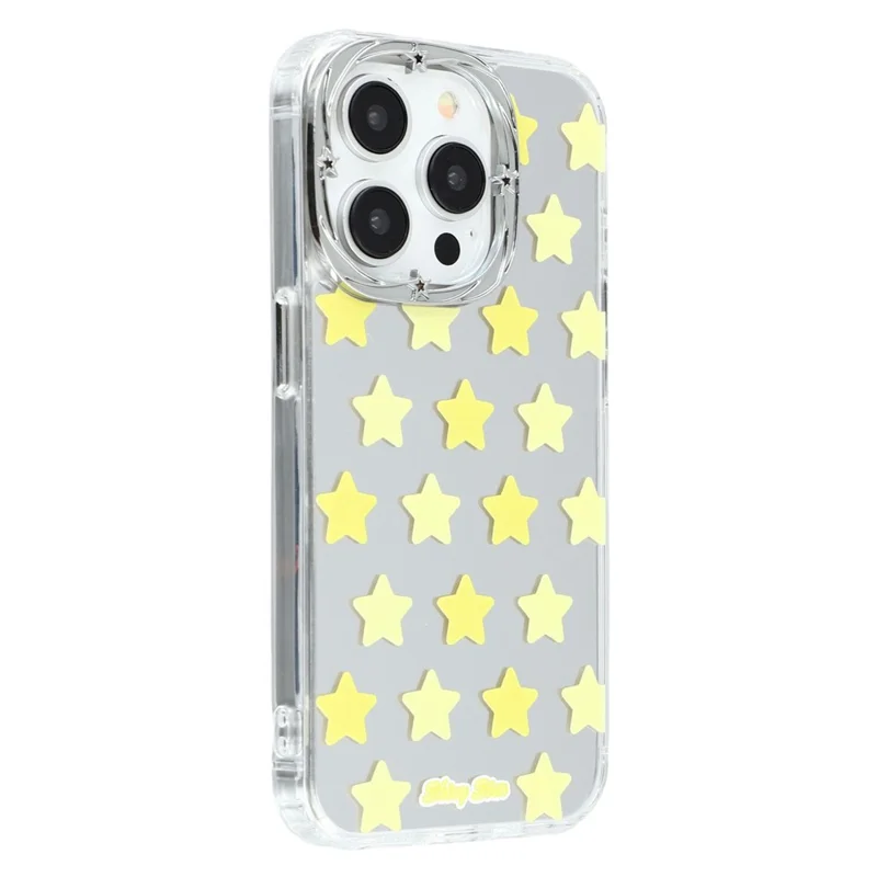 For iPhone 15 Pro Case Star Mirror Series TPU + Acrylic Phone Back Cover