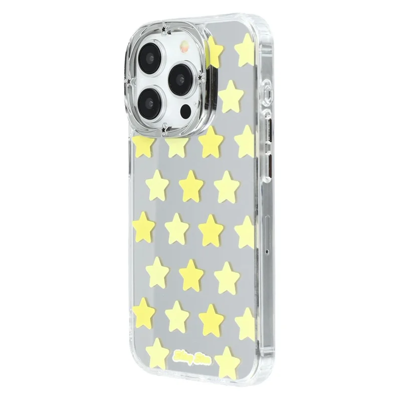 For iPhone 15 Pro Case Star Mirror Series TPU + Acrylic Phone Back Cover