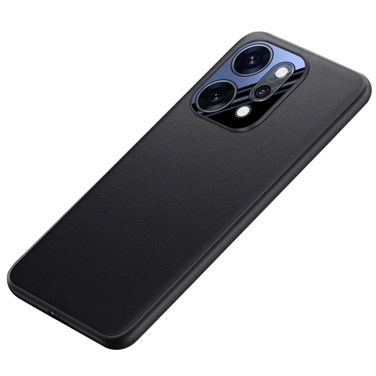 Funda para Oppo Reno14 Pro 5G de Cuero PU + PC + TPU Carcasa Protectora - Negro