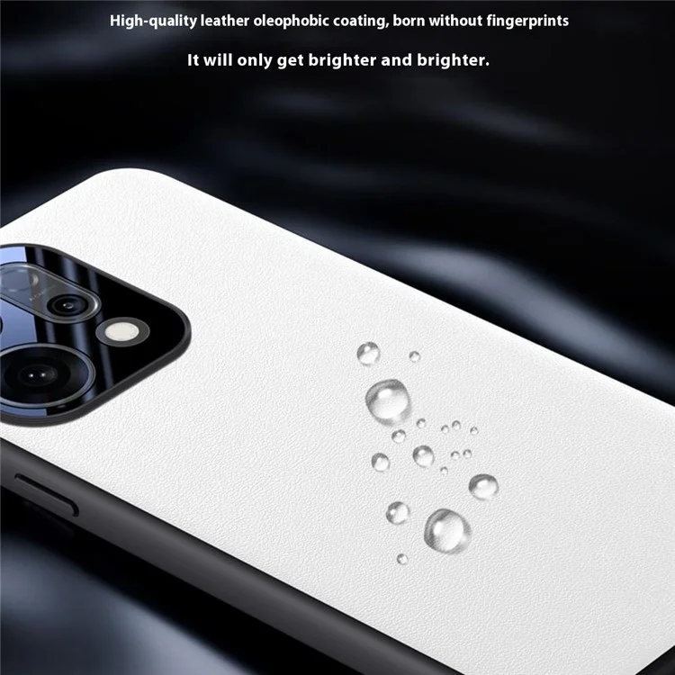 Funda para Oppo Reno14 Pro 5G de Cuero PU + PC + TPU Carcasa Protectora - Negro