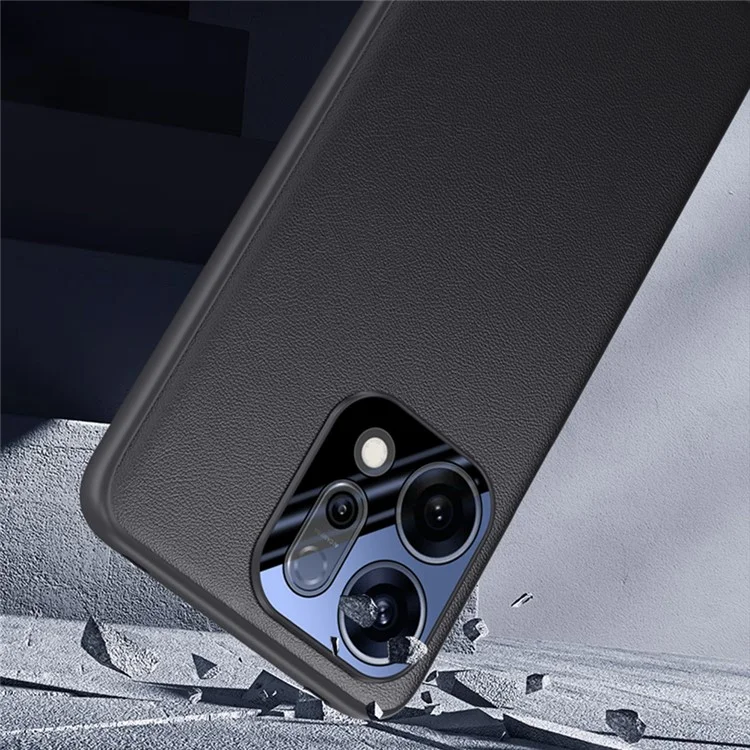 Funda para Oppo Reno14 Pro 5G de Cuero PU + PC + TPU Carcasa Protectora - Negro