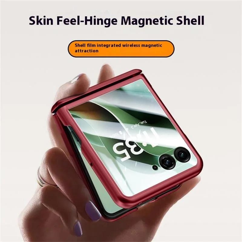 Hard PC Case for Motorola Razr 70 Ultra / 60 Ultra 5G / Razr Ultra 2026 5G / 2025 5G Hinge Protection Phone Cover with Rear Small Screen Protector - Silver