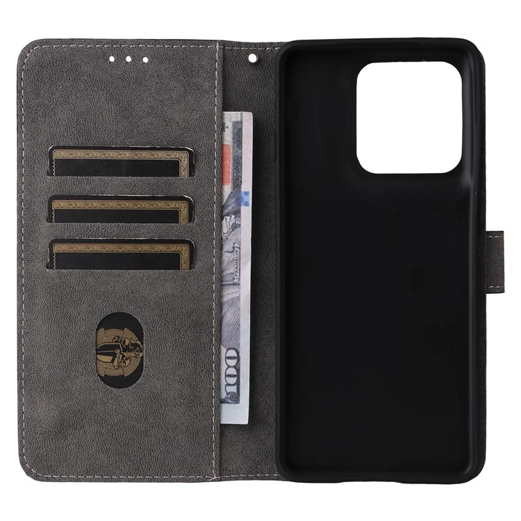 Étui portefeuille pour Motorola Edge 60 Pro 5G avec blocage RFID en cuir PU, support et dragonne - Noir