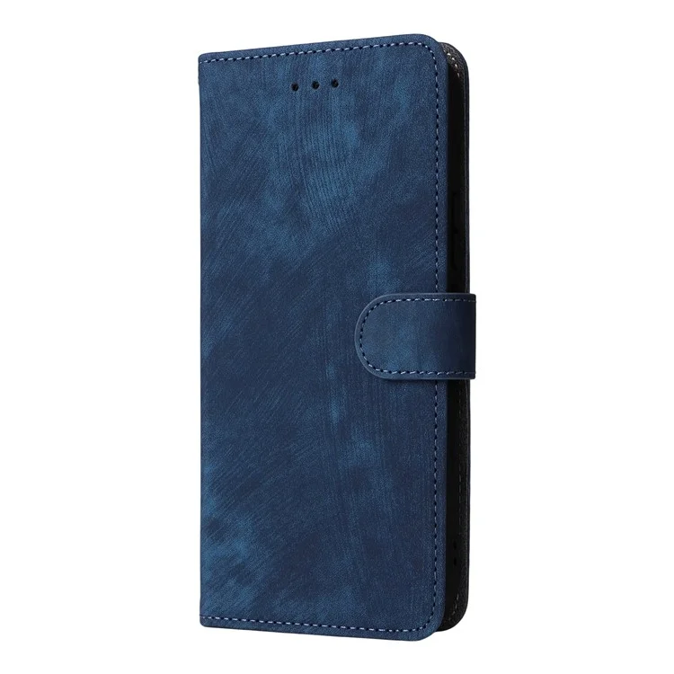 For Motorola Edge 60 Pro 5G Case Wallet RFID Blocking PU Leather Phone Cover Stand with Strap - Blue