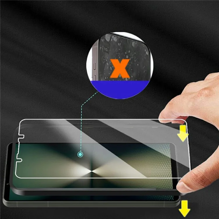 For Sony Xperia 1 VII Clear TPU Anti-Scratch Phone Case + 2.5D Arc Edge Screen Protector
