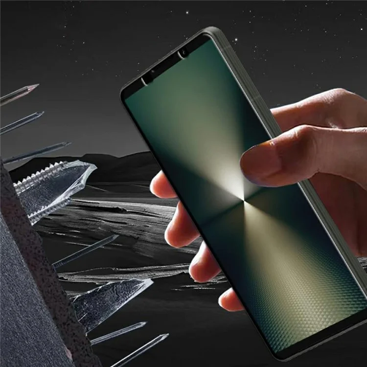 For Sony Xperia 1 VII Clear TPU Anti-Scratch Phone Case + 2.5D Arc Edge Screen Protector