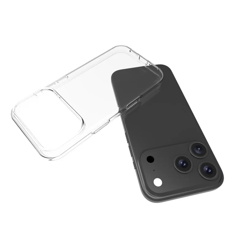 Pack de 10 Coques de Protection Transparentes en TPU pour iPhone 17 Pro, Sans Filigrane