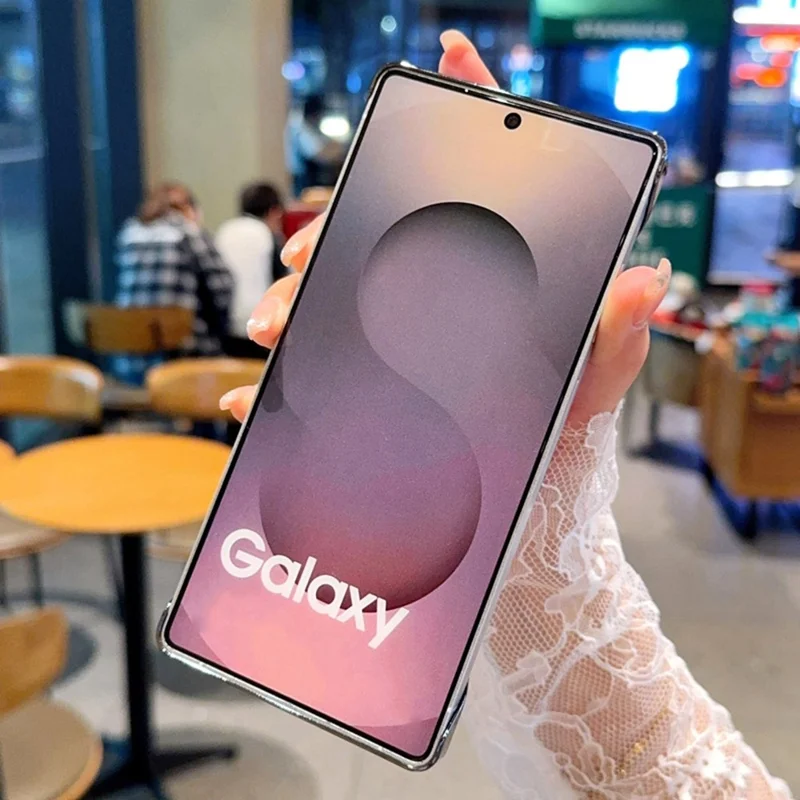 For Samsung Galaxy S25 Ultra Magnetic Case Borderless PC + PU Leather Phone Back Cover - Pink