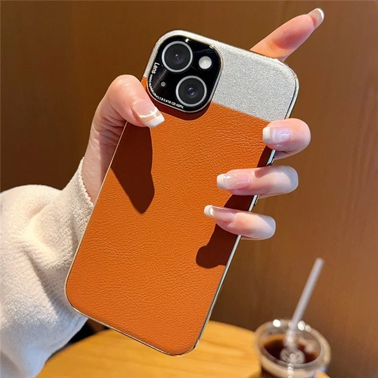 Handyhülle für iPhone 16 Pro Max Wüste Silberner Mond Elektrolytisch Vergoldetes PC + PU Leder Rückseite