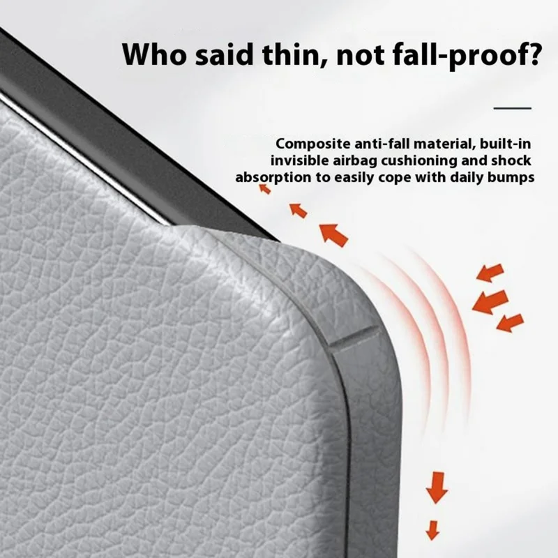 For Xiaomi 15 Ultra Case Borderless Slim Anti Drop Leather Texture PC Phone Back Cover - Apricot