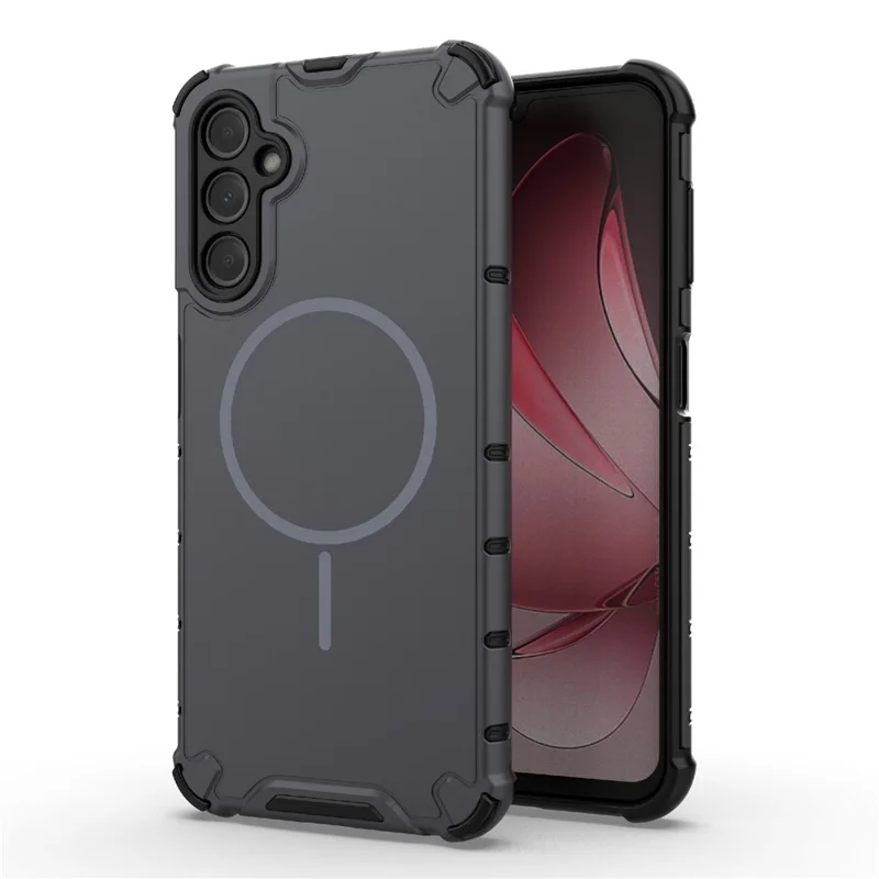 For Samsung Galaxy A14 5G  /  4G Magnetic Case Heat Dissipation Shockproof TPU + PC Phone Back Cover - Grey
