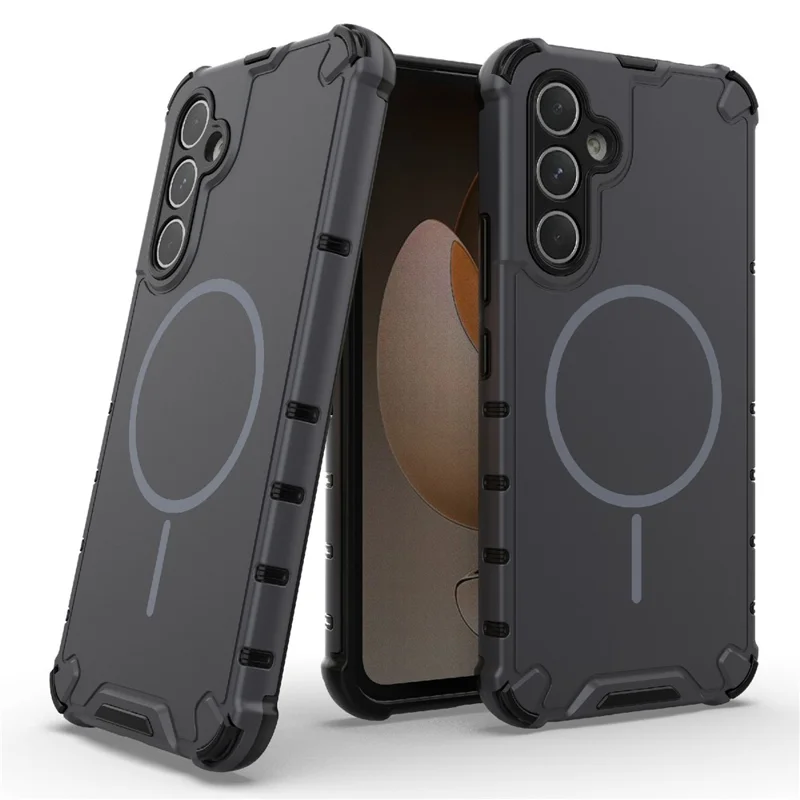 For Samsung Galaxy A54 5G Magnetic Case Heat Dissipation Shockproof TPU + PC Phone Back Cover - Grey