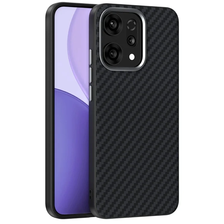 ABEEL per Oppo Reno14 5G Cover Compatibile con MagSafe, Texture in Fibra di Carbonio - Nero