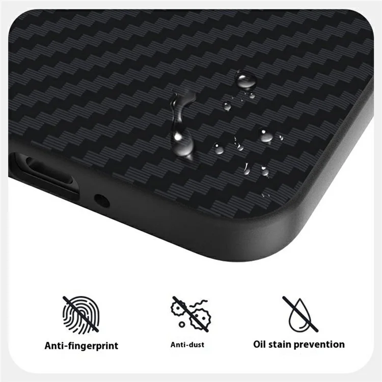 ABEEL per Oppo Reno14 5G Cover Compatibile con MagSafe, Texture in Fibra di Carbonio - Nero