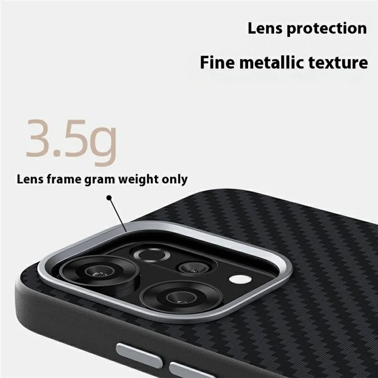 ABEEL per Oppo Reno14 5G Cover Compatibile con MagSafe, Texture in Fibra di Carbonio - Nero