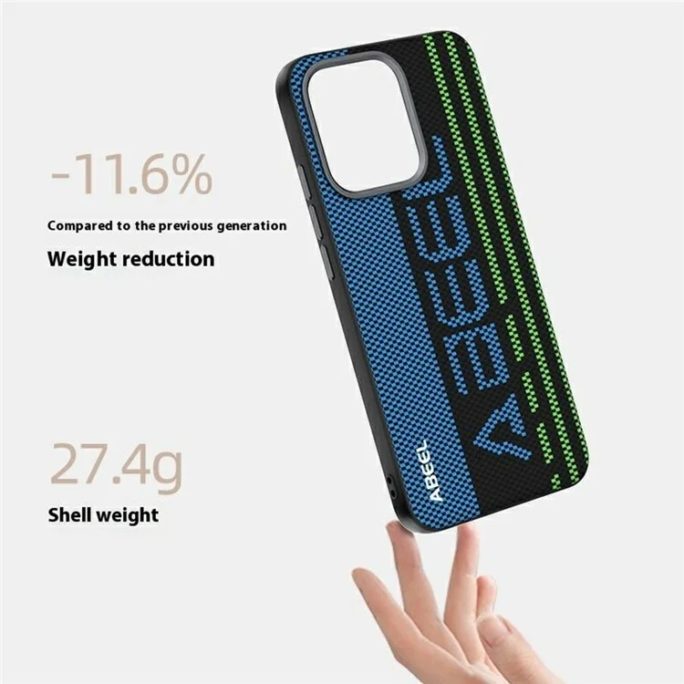 ABEEL per Oppo Reno14 5G Cover Compatibile con MagSafe, Custodia per Telefono in PC TPU con Alluminio e Pelle Stampata - Numero 1 Eccezionale
