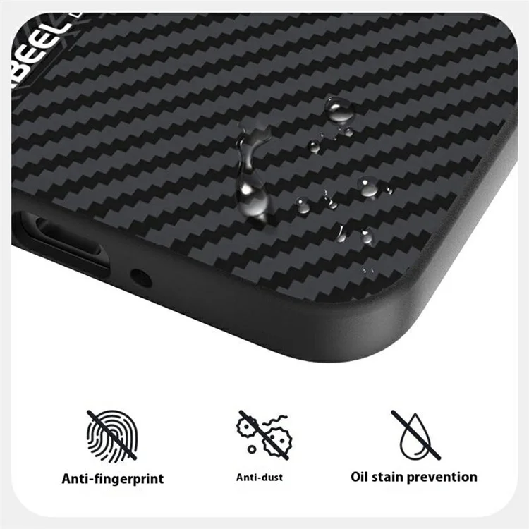 ABEEL per Oppo Reno14 Pro 5G Cover PC + TPU + Lega di Alluminio + Custodia in Pelle PU Compatibile con MagSafe - Texture 1